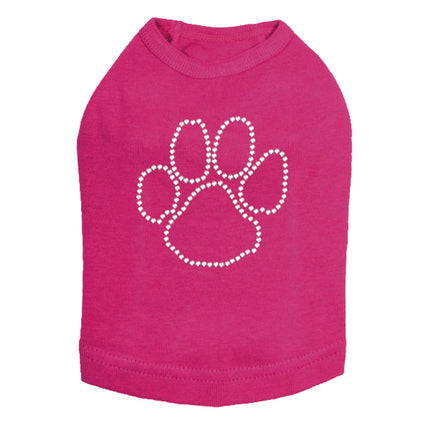 Paw (Rhinestone Outline) - Dog Tank