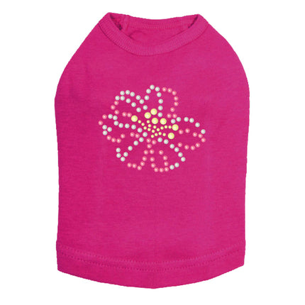 Pink & Yellow Pearl Flower - Dog Tank