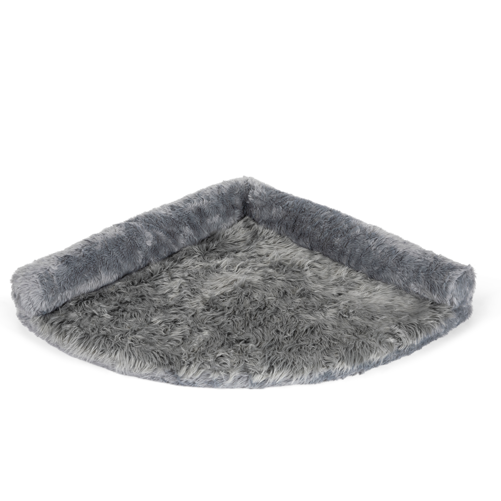 PupRug™ Memory Foam Corner Dog Bed - Charcoal Grey
