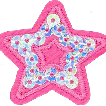 Pink Sequin Star - Patch