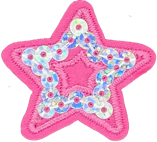 Pink Sequin Star - Patch