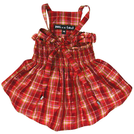 The Heidi Plaid Silk Dog Dress