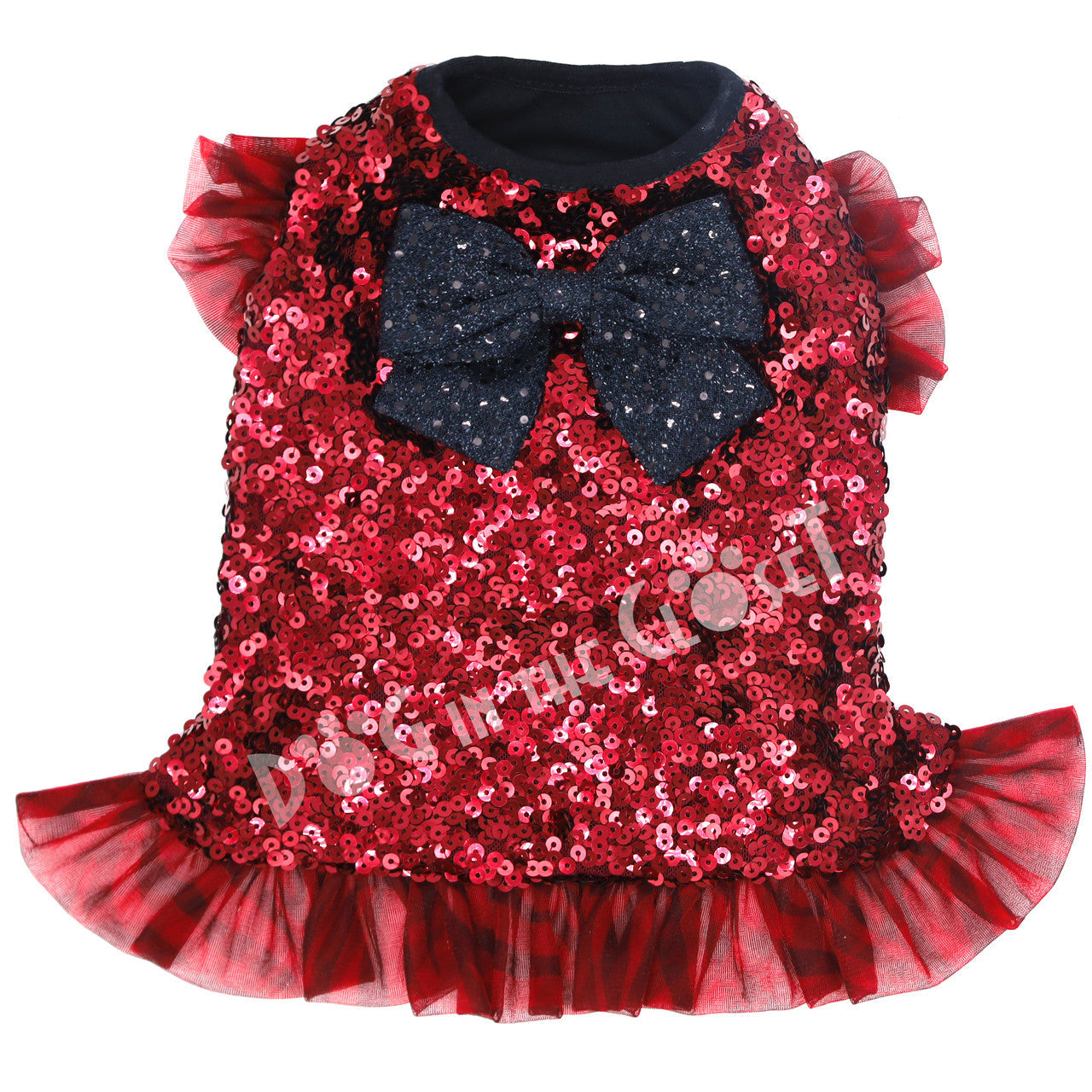 Red Sparkle Sequin Dress