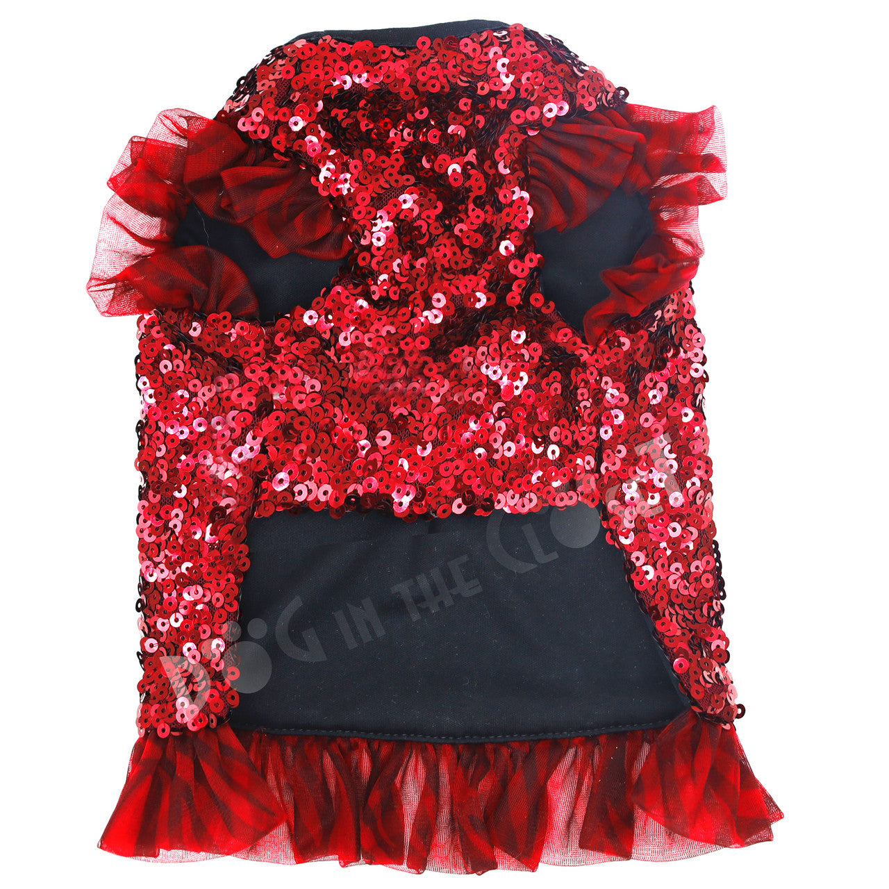 Red Sparkle Sequin Dress