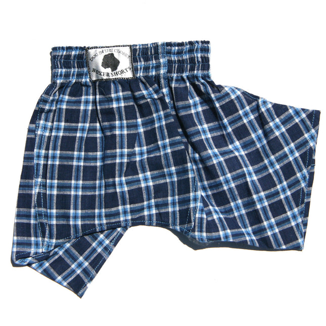 Boxer Shorts for Dogs - Blue Cotton