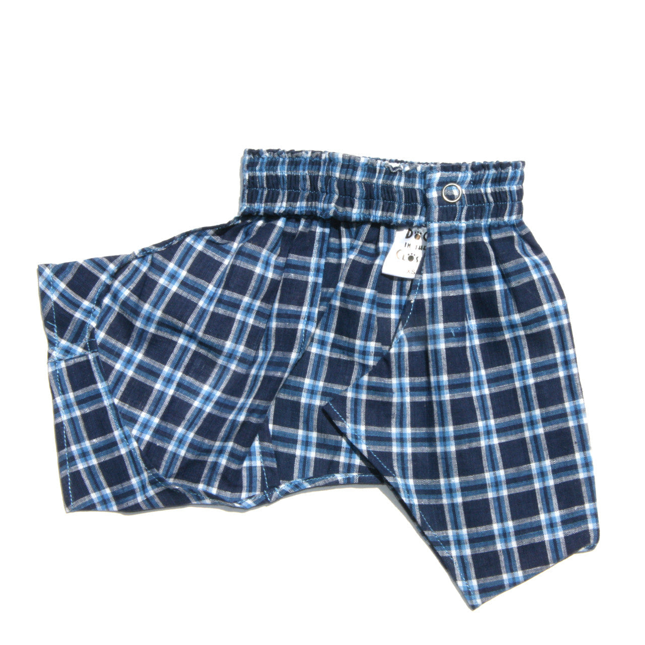 Boxer Shorts for Dogs - Blue Cotton