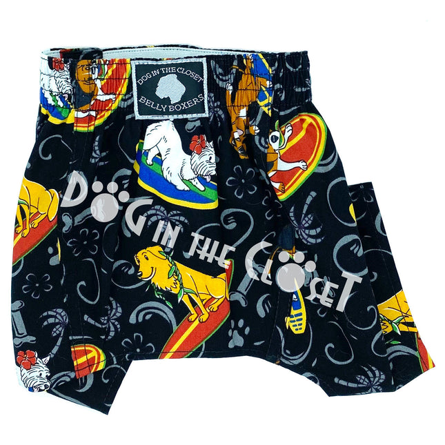 Surfer Dog Belly Boxer Shorts for Dogs