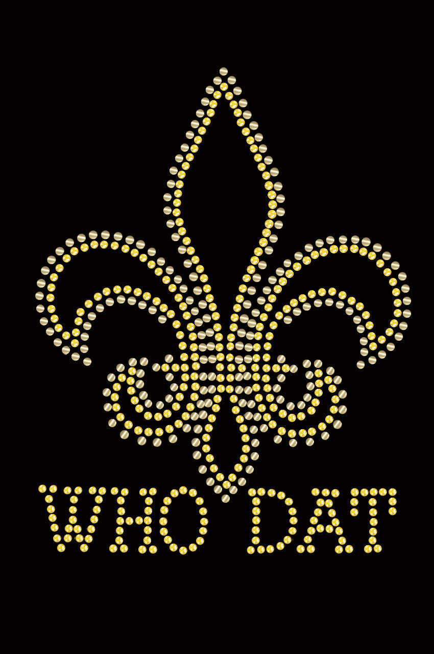 Fleur de Lis with Who Dat - Bandanna