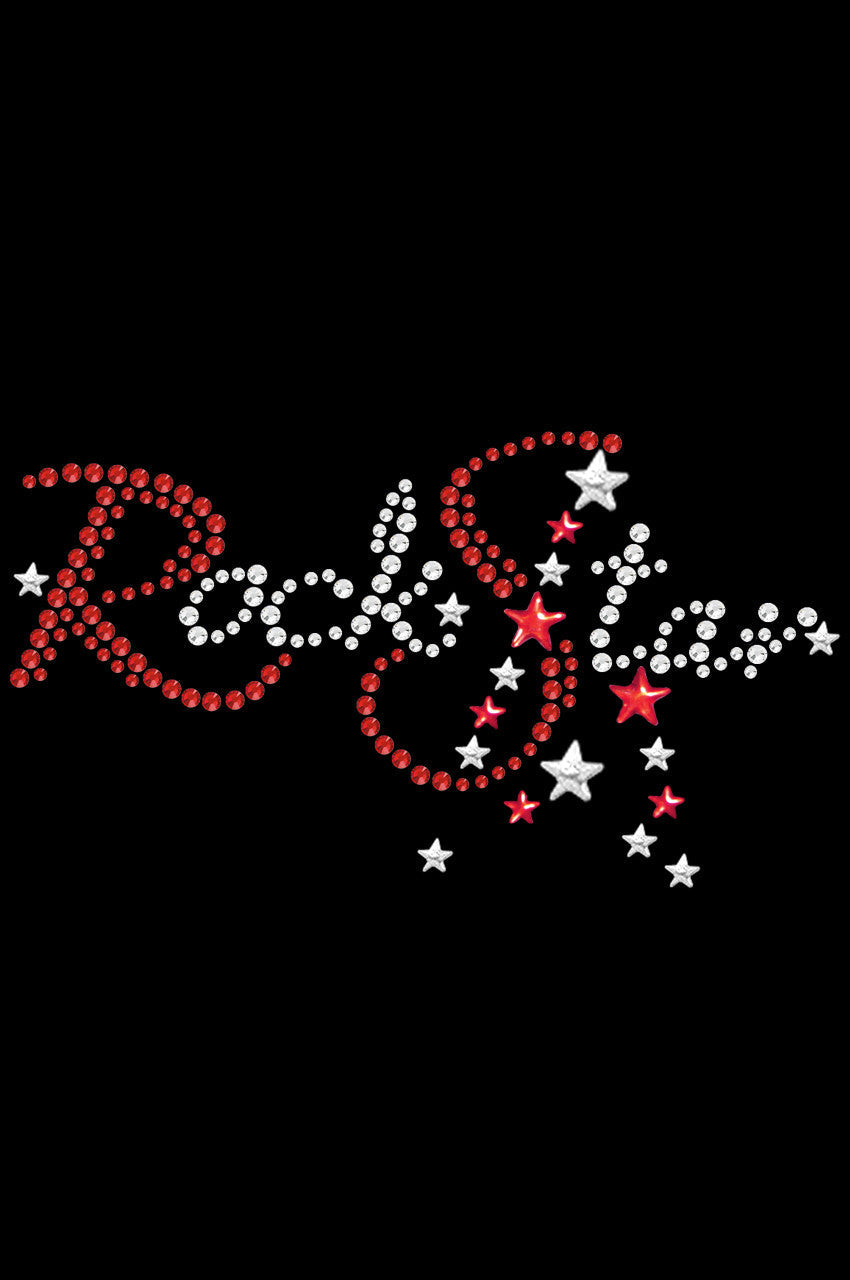 Rock Star (Red Austrian crystal Rhinestones) - Bandanna