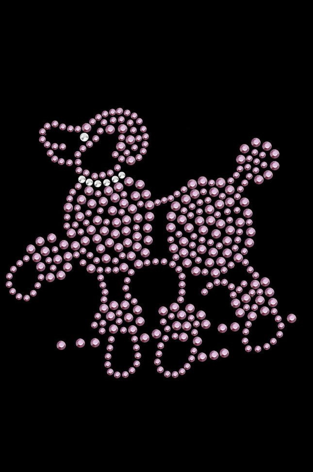 Poodle (Pink Rhinestuds) - Women's T-shirt