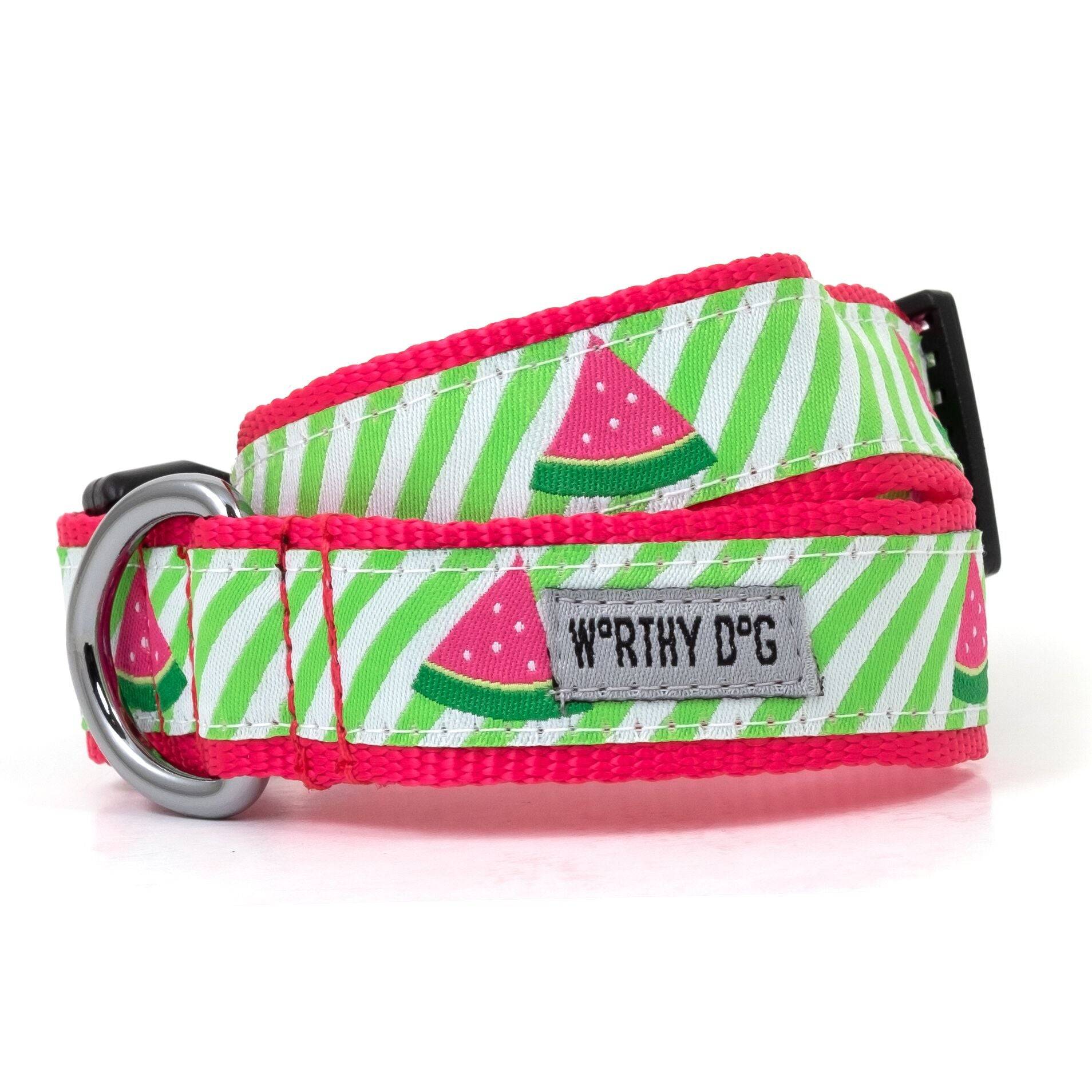 Green Stripe Watermelon Tie Bandana