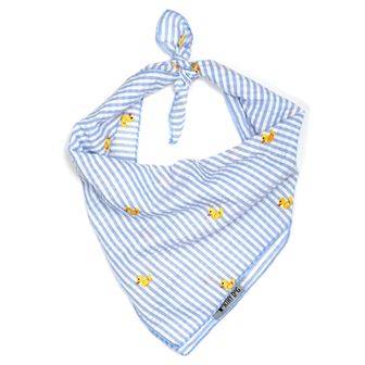 Lt. Blue Stripe Rubber Duck Tie Bandana Default Title