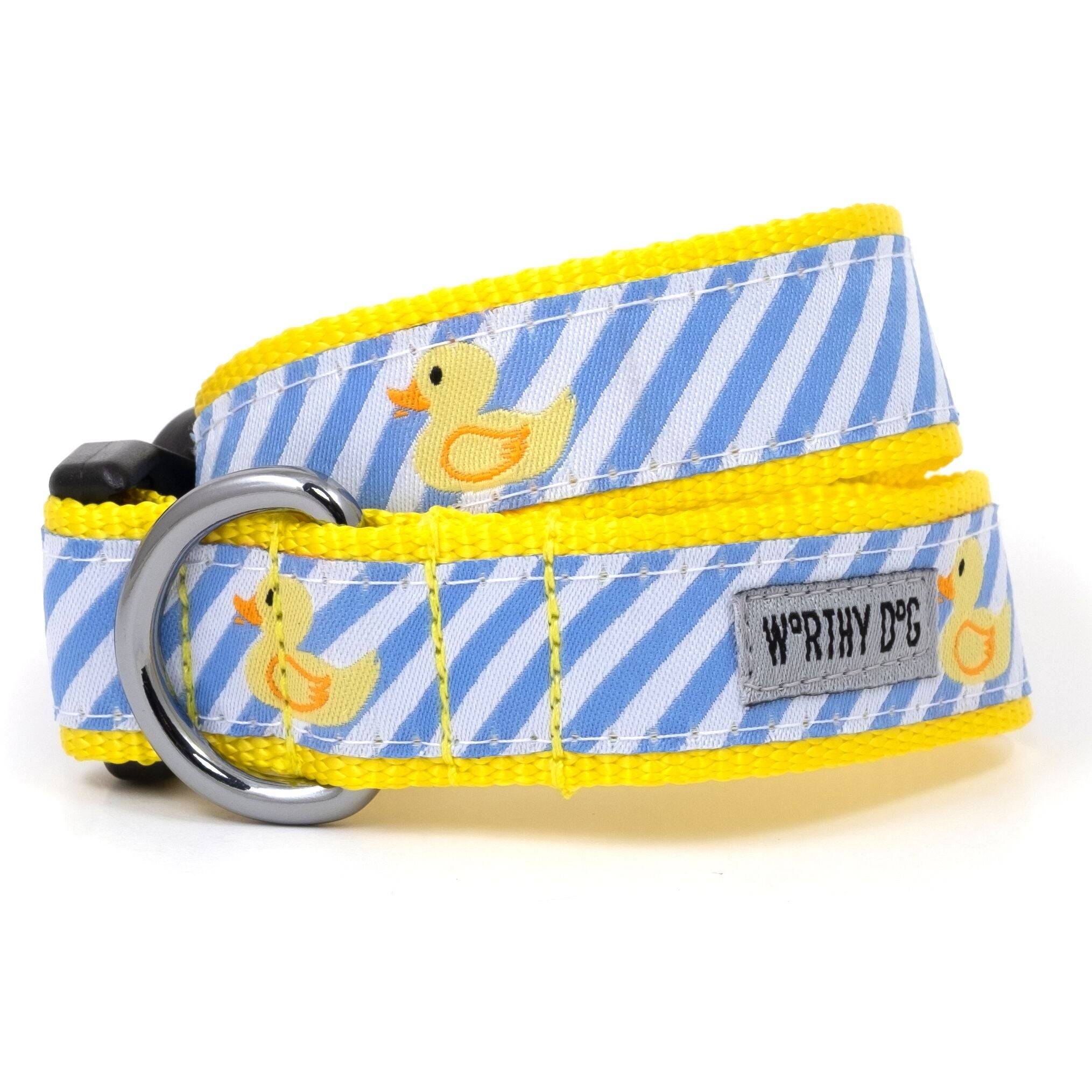 Lt. Blue Stripe Rubber Duck Tie Bandana