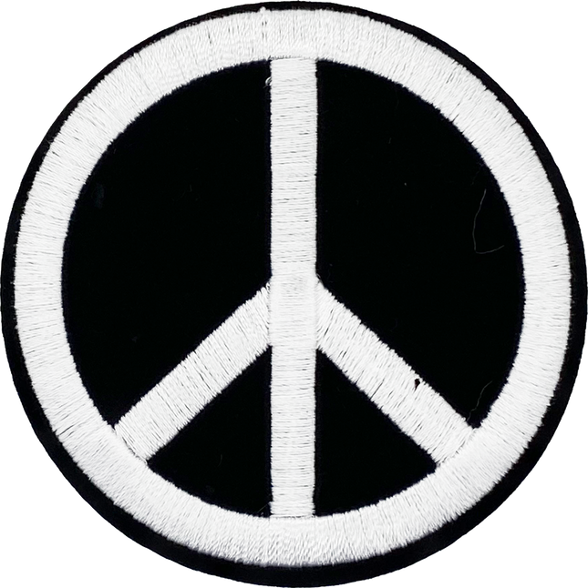 Peace Sign (Black & White) - Patch