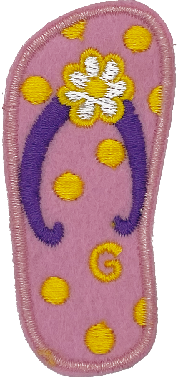 Pink & Purple Flip Flop - Patch