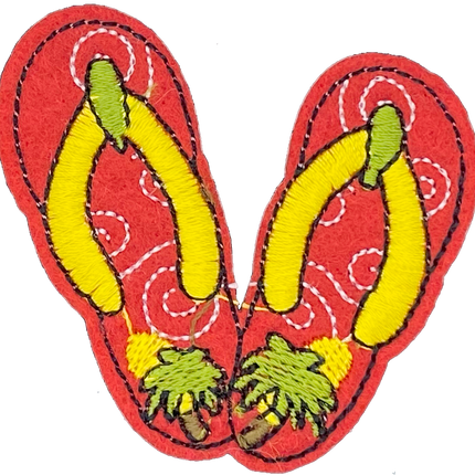 Red Flip Flops - Patch