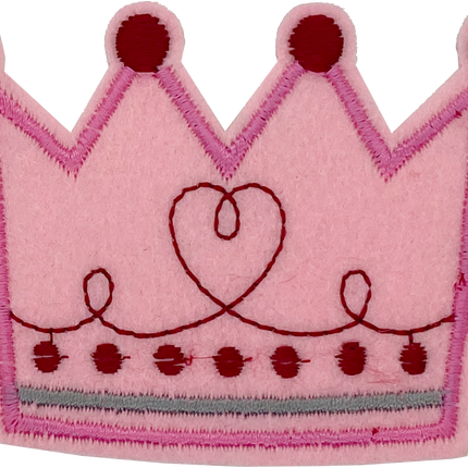 Large Pink Crown - Patch