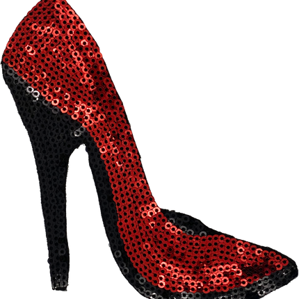 Red Sequin Heel - Patch