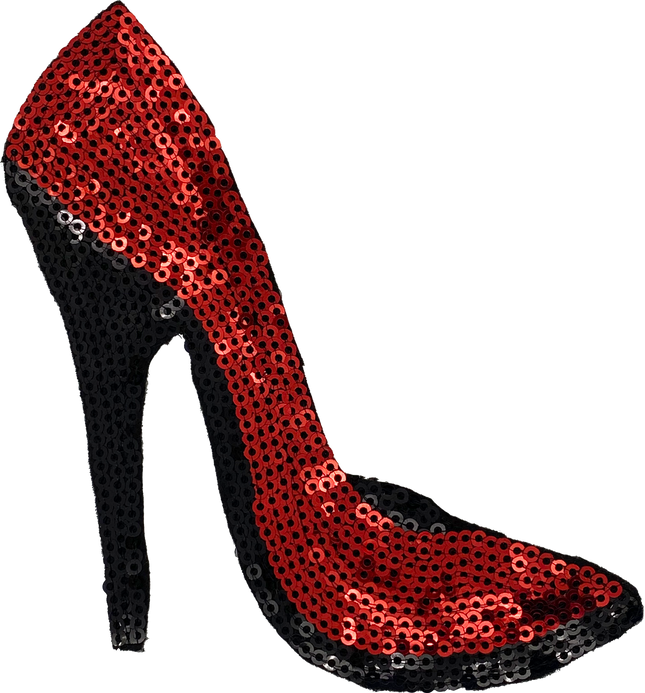 Red Sequin Heel - Patch