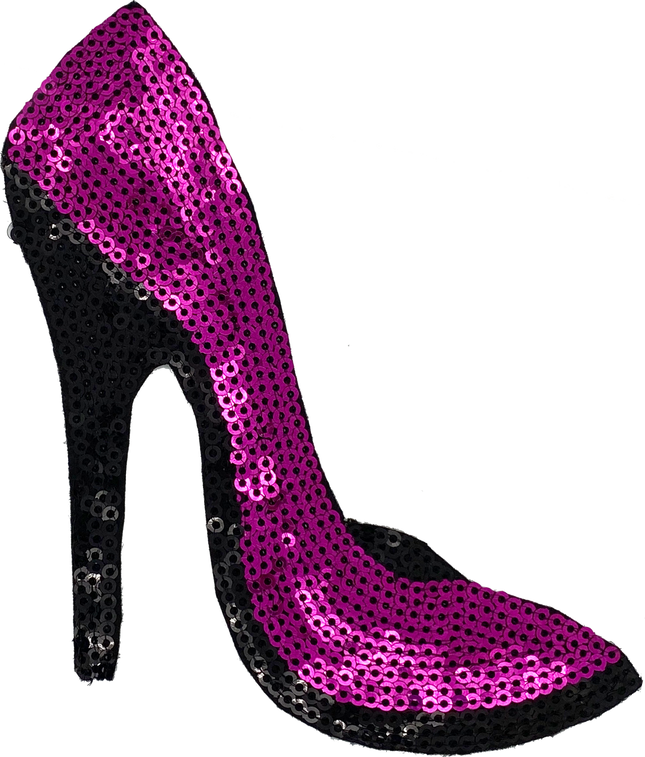 Fuchsia Sequin Heel - Patch