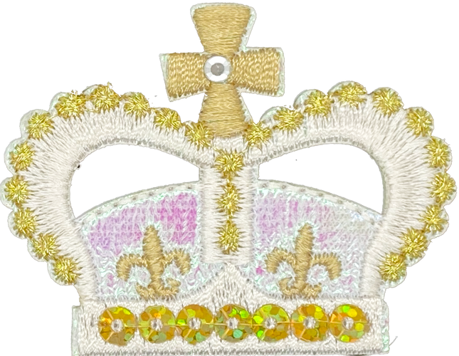 Crown - Gold & Iridescent - Patch