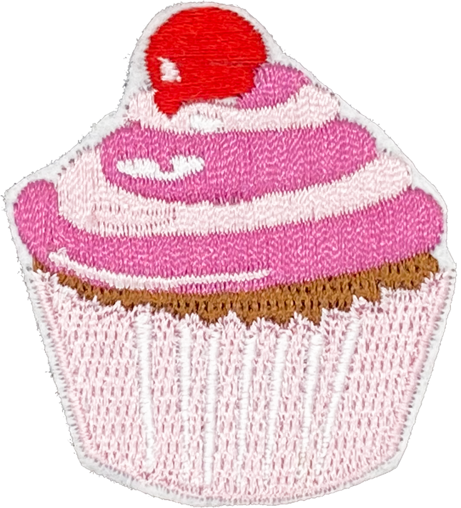 Cupcake 8 (Pink with Cherry) - Patch