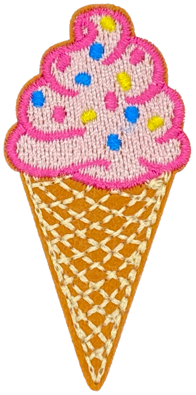 Ice Cream Cone with Sprinkles - Patch