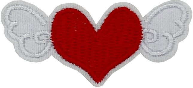 Heart with Wings 3 (Red) - Patch