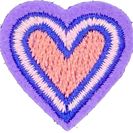 Purple & Pink Heart - Patch