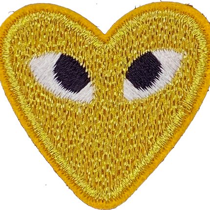 Heart with Eyes (Gold) - Patch