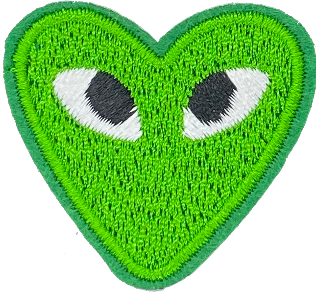 Heart with Eyes (Green) - Patch