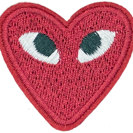 Heart with Eyes (Maroon) - Patch