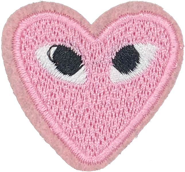 Heart with Eyes (Black) - Patch