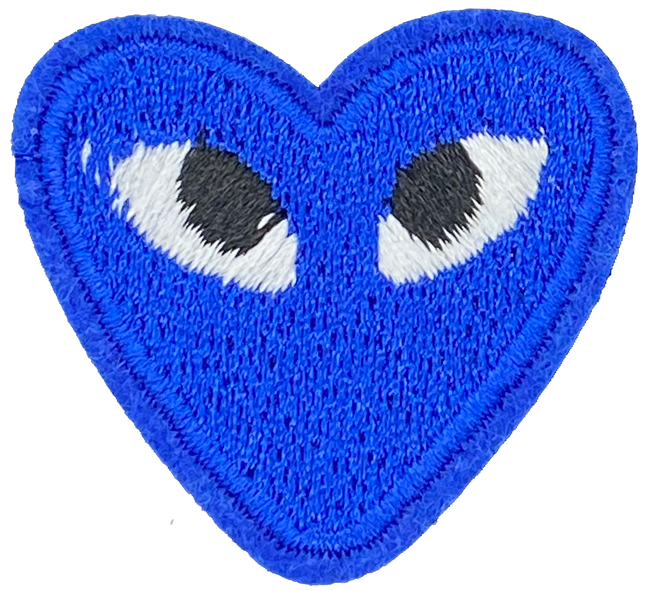 Heart with Eyes (Royal Blue) - Patch