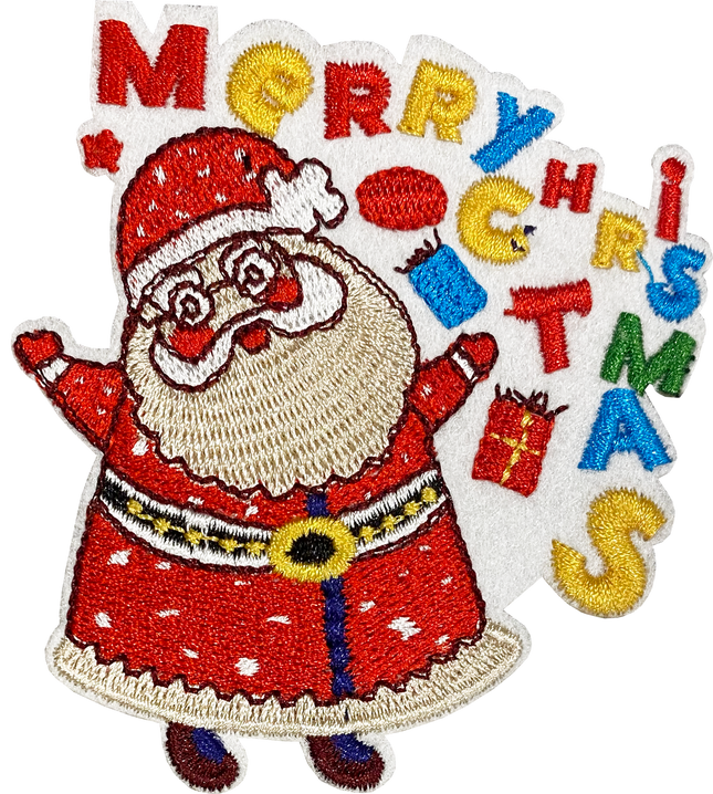 Merry Christmas Santa Multicolor - Patch