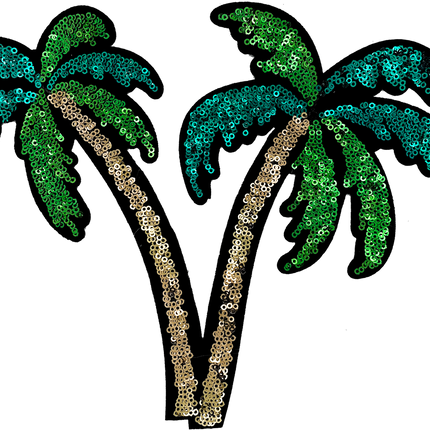 Large Sequin Palm Trees - Patch