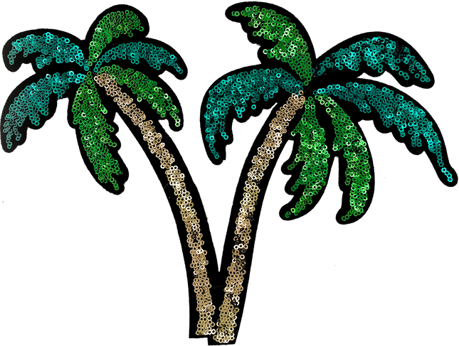 Large Sequin Palm Trees - Patch