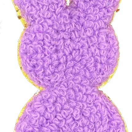 Lavender Chenille Peep Bunny - Patch