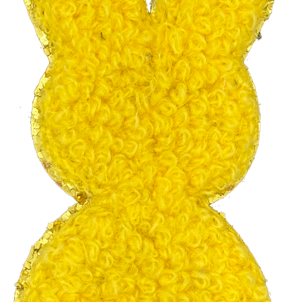 Yellow Peep Chenille Bunny - Patch