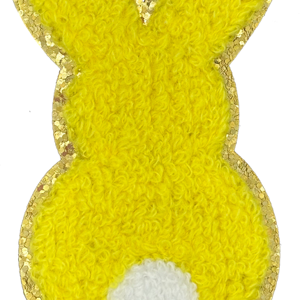 Chenille Bunny Yellow Large - Patch