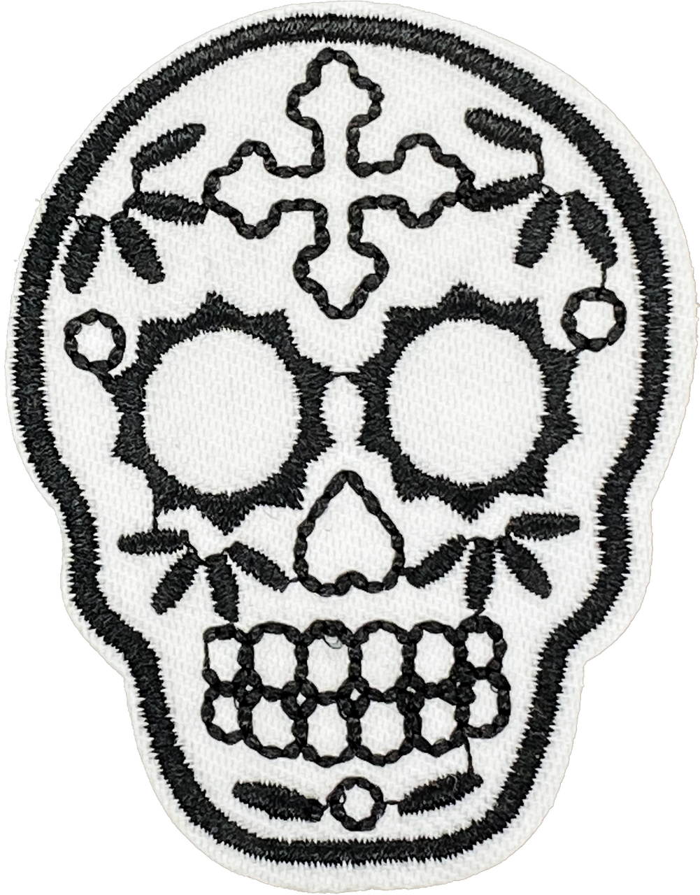 Black & White Sugar Skull - Patch