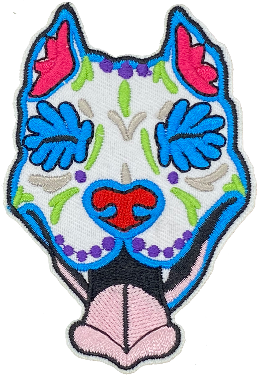 Pit Bull Sugar Skull - Patch