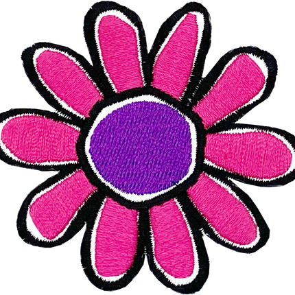 Hot Pink & Purple Daisy - Patch