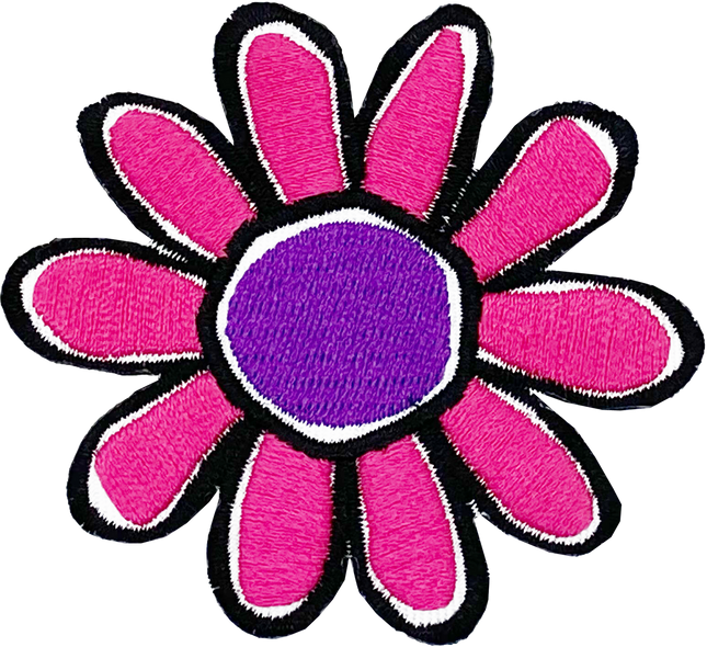 Hot Pink & Purple Daisy - Patch