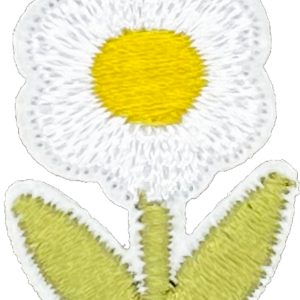 White 6 Petal Flower - Patch