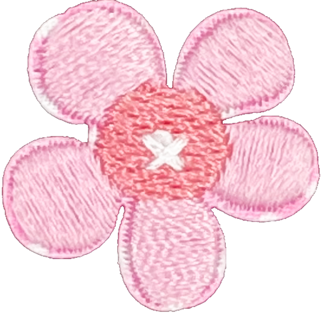 Small Pink 5 Petal Flower - Patch