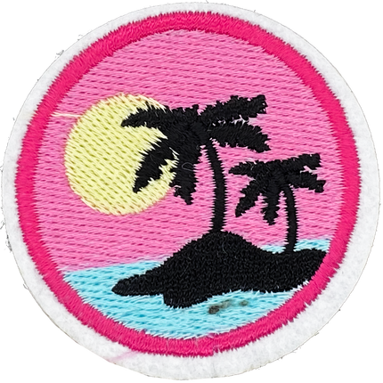 Pink Palm Trees - Patch