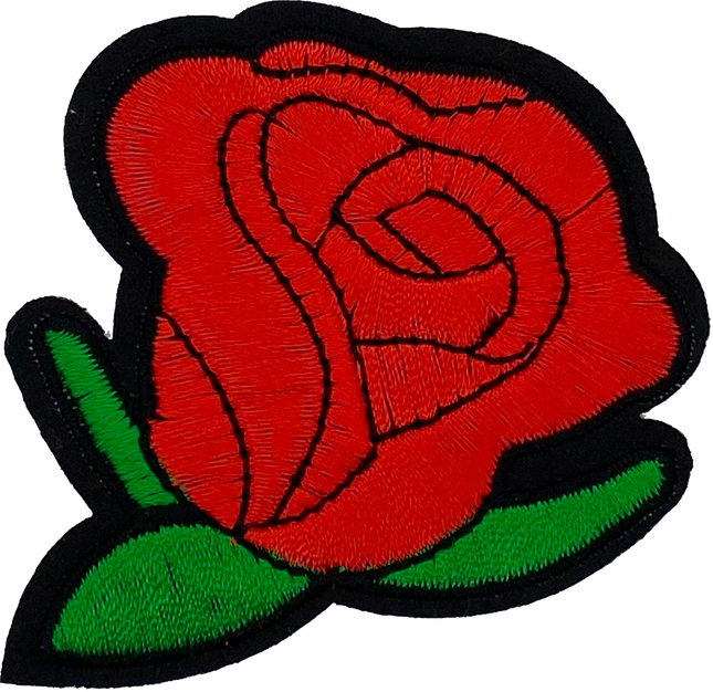 Single Red Rose - Patch