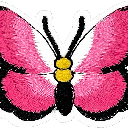 Pink & Black Butterfly - Patch