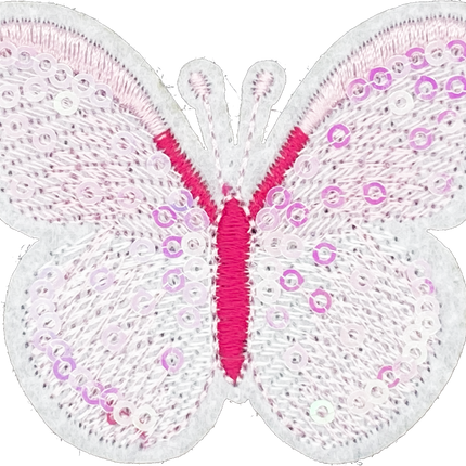 Pink Sequin Butterfly - Patch